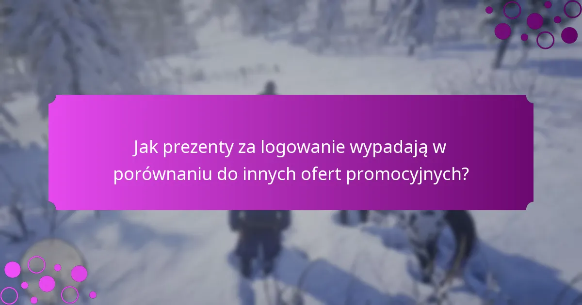 Jakie specjalne promocje są związane z prezentami za logowanie?