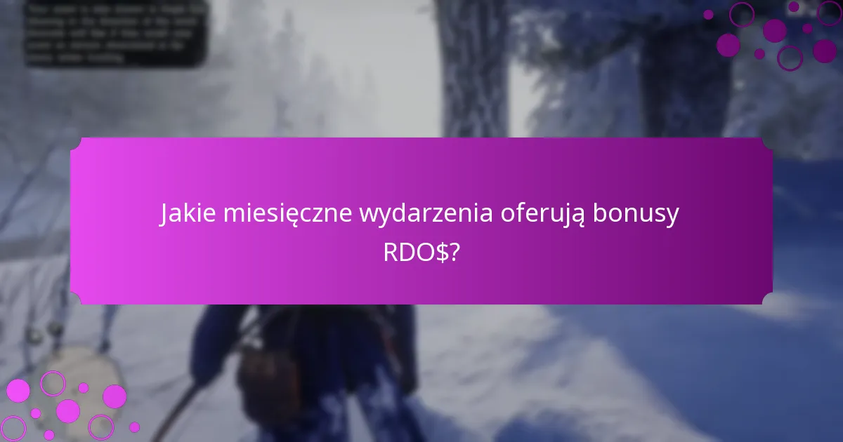 Jakie tygodniowe wydarzenia oferują bonusy RDO$?