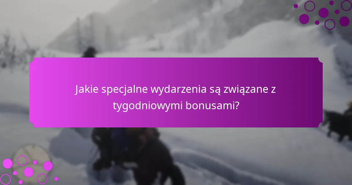 Jak gracze mogą uczestniczyć w tygodniowych bonusach?